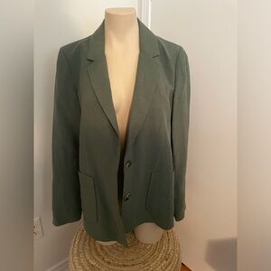 Frank & Oak Olive Green Blazer
